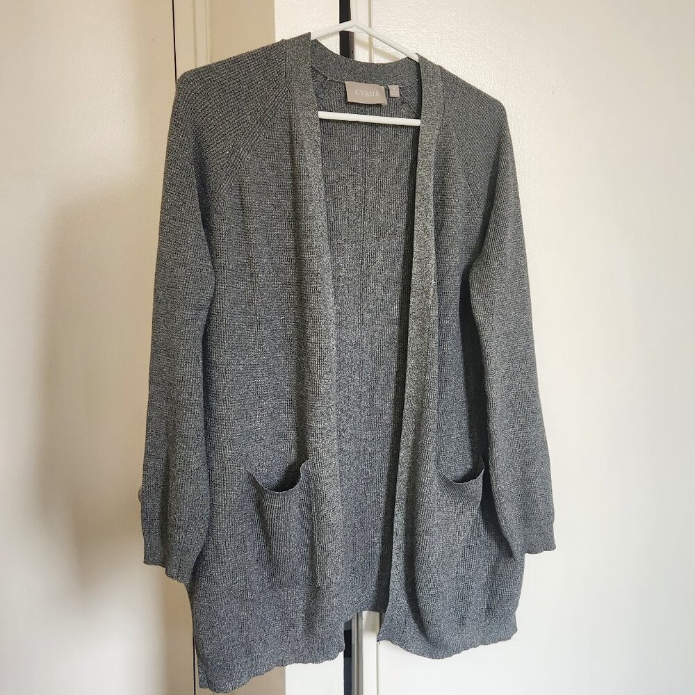 Cyrus  Open Cardigan - Grey